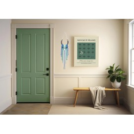 Dielianyi Equestrian Macrame Wall Hanging Equestrian Wall Art Handmade Macrame Decor Equestrian-Inspired Wall Hanging Horse Lover Decor (Blue)