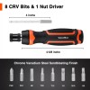 Valuemax 9-In-1 Multi Bit Ratcheting Screwdriver Phillips Slotted Torx Hex