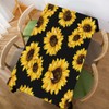 Walmsco Tablecloth Yellow Sunflower Black Decor For Dining Room Kitchen