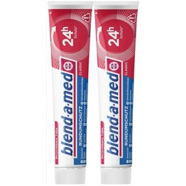 2 x Blend a med Classic All-Round Protection Toothpaste – Each 75 ml – Toothpaste + 1 Free ManyMore Eraser