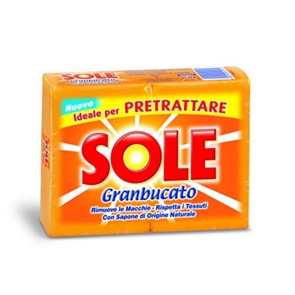 Sole"Sole Granbucato" Laundry Soap (2X250g) Soaps