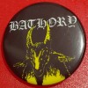 1 Inch Bathory Yellow Goat Metal Round Pinback Button