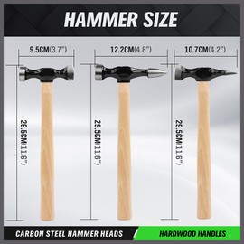 SWANLAKE 7 Piece Auto Body Repair Kit, Auto Body Tools, Auto Body Repair Tools with Carbon Steel Hammer Heads