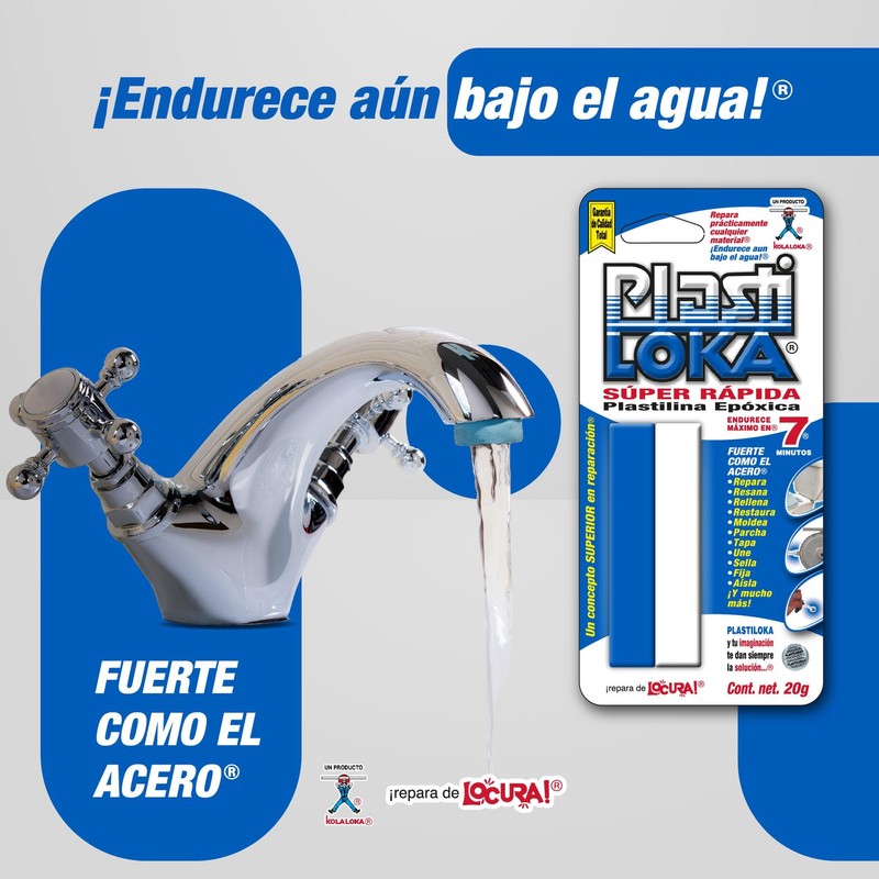 PlastiLoka Super Rapida Epoxy Plasticine, 20g, Fast Setting