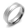 DoubleAccent 6MM Comfort Fit Titanium Wedding Band High Polish Domed