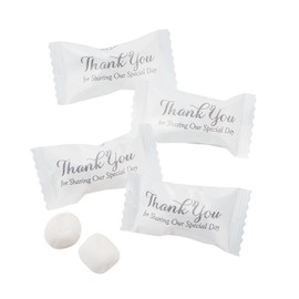Thank You For Sharing our Special Day Buttermints (108 mints) Wedding Candy