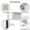 LeMotech Electrical Box, IP67 Waterproof Hinged Clear Cover Stainless Steel