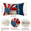 RABUSOFA 4th of July Patriotic Pillow Covers 12X20 Inch,Freedom Memorial