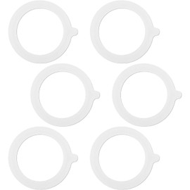 2Pcs White Silicone Jar Gaskets Replacement Rubber Seals Rings, Sealing Rings for Mason Jar Lids Airtight Leak-Proof Canning Silicone Fitting Seals Canning Lids (3.75 Inch)