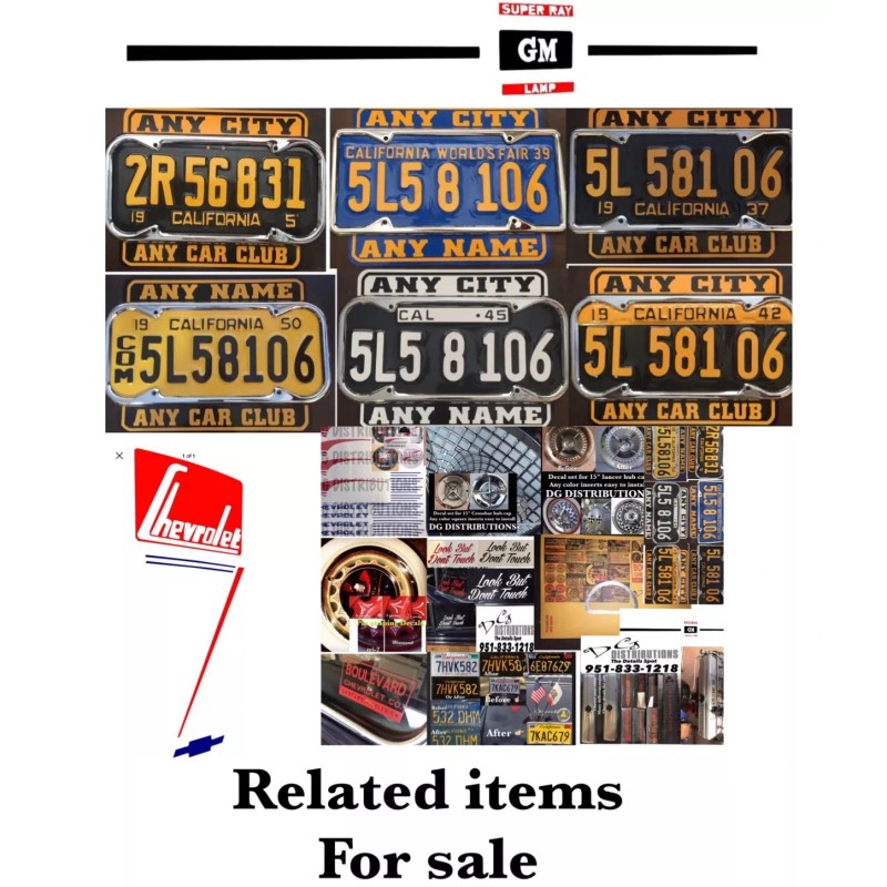 DG DISTRIBUTIONS 14" Cross Bar Hub Cap Decal Set