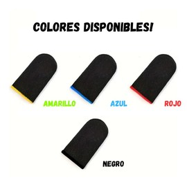 Guantes para Dedos Gamer, GameGrips ProFinger, Transpirables, Antideslizantes y duraderos para Juegos móviles (Paquete de 4) (Amarillo)