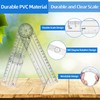 2 Pieces 360° Goniometer Protractor Rotating Medical Goniometer Protractor Transparent
