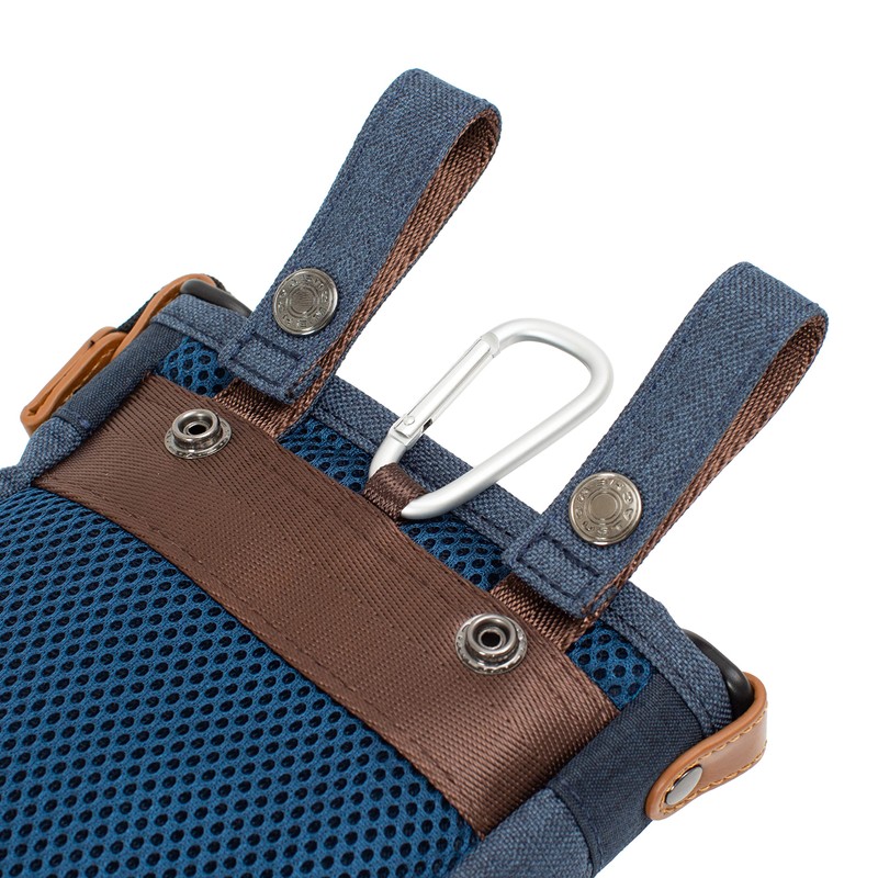 Mustache MDP-0655 2-Way Mini Shoulder Pouch, Scissor Bag, Crossbody, Black