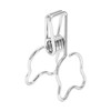 100pcs Binder Clip Hollow Cartoon Bear Long Tail Metal Paper