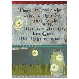 Curly Girl - Greeting Card - There are some who bring a light so bright ...