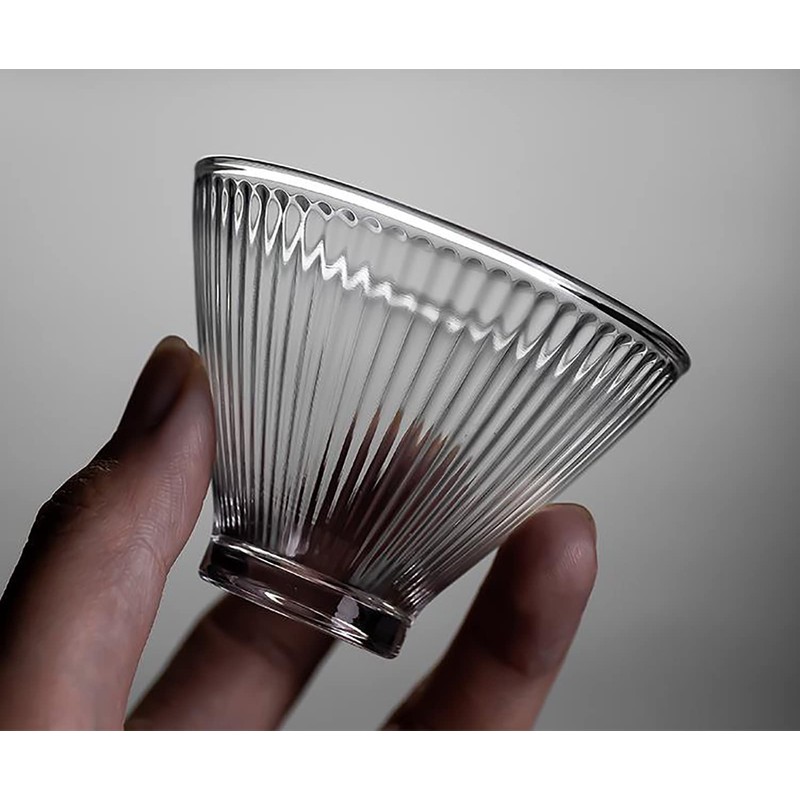 Rxcvkmw 6 piece set Japanese style Glass Tea Cup, Glass