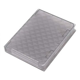Richer-R HDD SSD Hard Case, 2.5 inches Hard Case HDD SSD Anti-static Disk Storage Box Shockproof Dust-proof Non-slip (Gray)