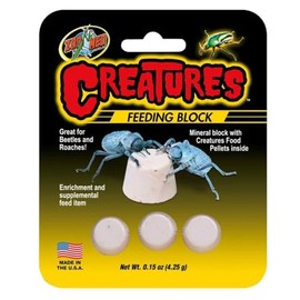Zoo Med 97612118506 0.15 oz Creatures Banquet Block - Pack of 3