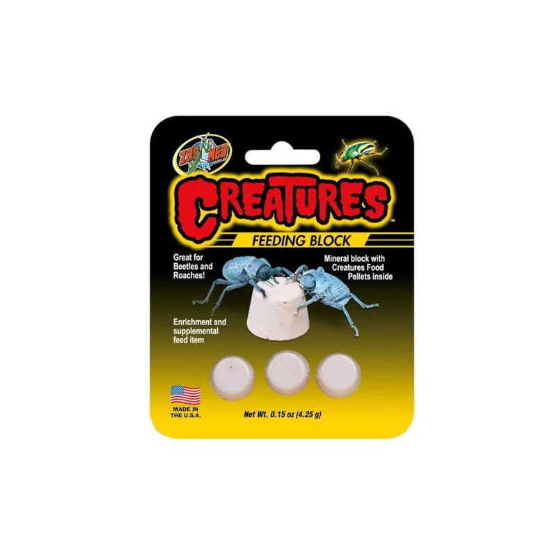 Zoo Med 97612118506 0.15 oz Creatures Banquet Block - Pack
