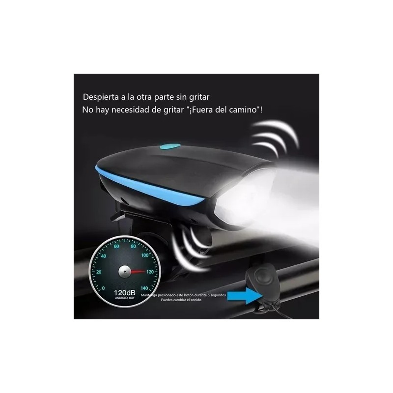 Molin Lámpara Luces Para Bicicleta Recargables Luz Delantera