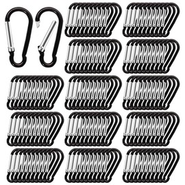 TANEMUDO 600 Pcs 2" Spring Snap Hooks in Bulk Aluminum Alloy Clip Keychain Small Spring Hook Snap for Hanging Camping Traveling Fishing Outdoor