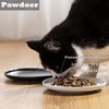Pawdoer Ceramic Shallow Cat Dish 6 inch, Whisker Fatigue Free