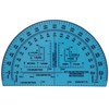 MTT PL RA 6IN Protractor with Degrees and mils, Graduated