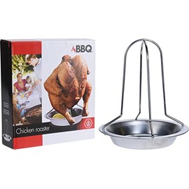 SleekAura Chicken Roaster Holder with Drip Pan | Duck Roaster Vertical