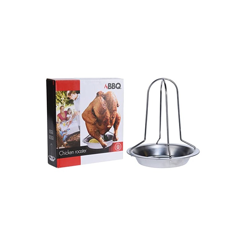 SleekAura Chicken Roaster Holder with Drip Pan | Duck Roaster