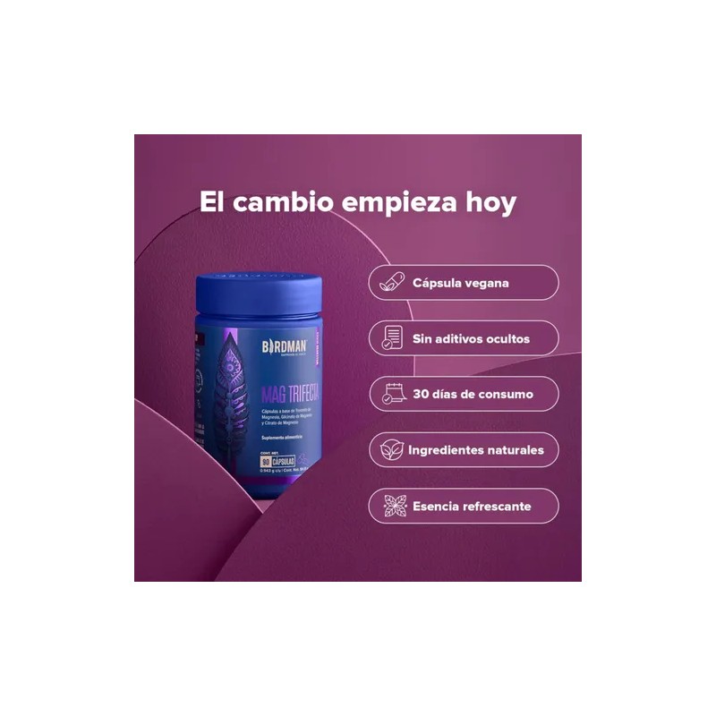 Kit Birdman Creatina Citrato, Glicinato Y Treonato Magnesio