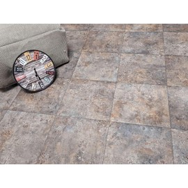 PVC Flooring Vinyl Flooring in Large Tile Look, DIN A4 Sample Piece