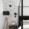 Presentime & Co Large Frameless DIY Wall Clock for Modern