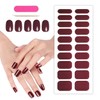 22 Sheets Removable and Portable Nail Stickers, Plain Gel Nail