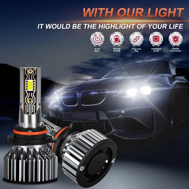 SHENKENUO For Jeep Grand Cherokee 2011-2013 6000K LED Headlight High/Low