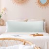 PiccoCasa Body Pillow Cover Envelope Microfiber Solid Scandinavian Long Pillow