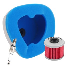 AHL Filtro de aire, filtro de aceite y bujía compatible con HONDA CRF250R CRF250X 2004-2009, CRF450R 2002-2008, CRF450X 2005-2009