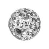 PIERCINGLINE Universal Screw Ball, Crystals and Epoxy, Piercing Attachments, Ball