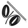 Front Glass Run Channel Weatherstrip Seal Pair Set Kit Compatible