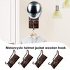 NIYATA Motorcycle Helmet Wall Mount Wall Mount with Hooks, Multifunctional