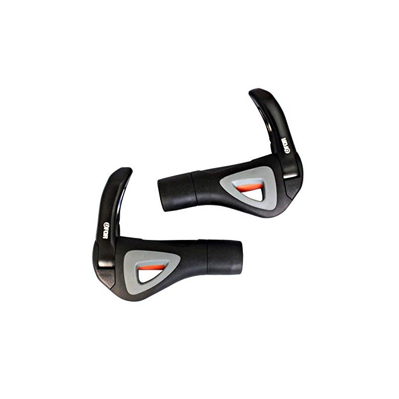 UFOR CAVO Ergonomic Lock-On Rubber Bike Grips, with Aluminum Locking