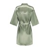 Satin Kimono Robe Women – Silk Bathrobe Bridal, Lounge Robe