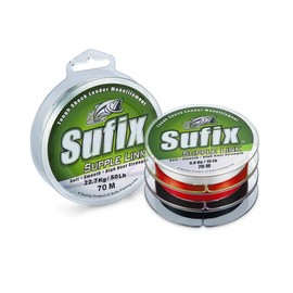 Sufix Supple Link Orange 70 m 40lb Chalk Line Leader