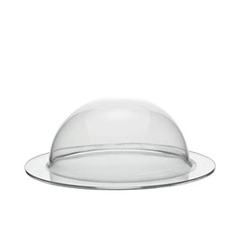 Transparent acrylic glass hemisphere with 150 mm diameter and all-round brim/acrylic dome/half shell Zeigis®