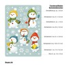 Reusable Window Clings Winter 5 Snowmen and Snowflakes Window Stickers
