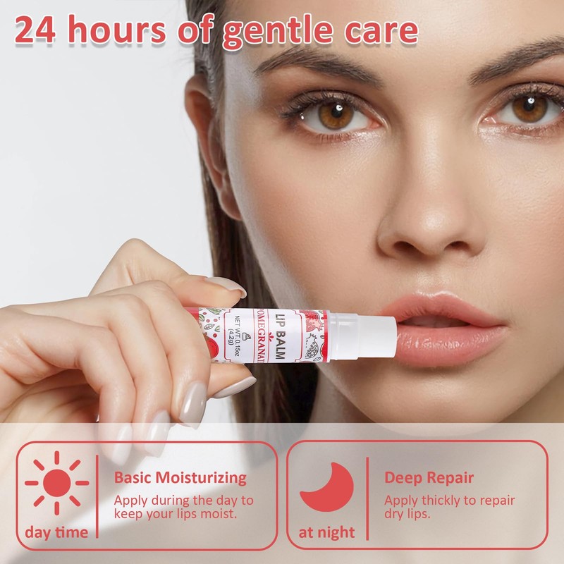 VISRIE 32 Pack Lip Balm, Natural Lip Balm Bulk with