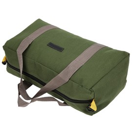 ViaGasaFamido Electrician Storage Bag, Canvas Portable Waterproof Multifunctional Tools Organizer Wide Mouth Tool Bag with Thickened Bottom 18 Inches