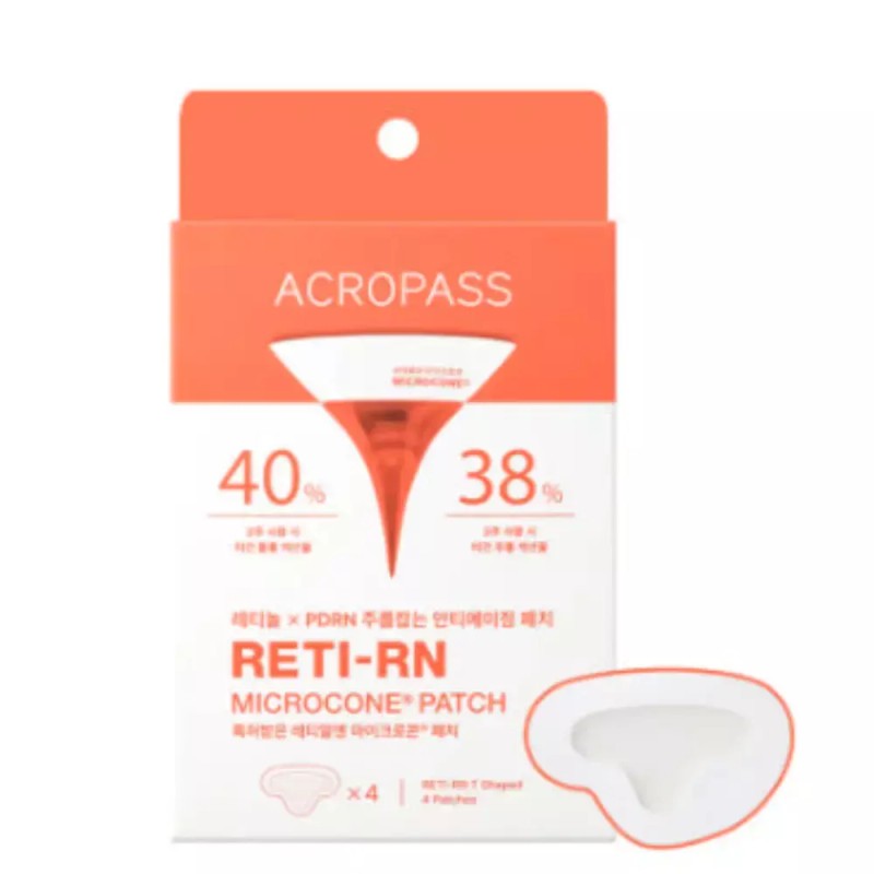 Acropass 아크로패스 레티 알엔 마이크로 콘 T 탄력 패치 4매입
