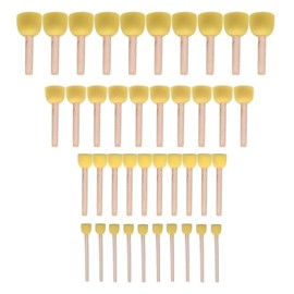 WAFJAMF 40-Pieces Assorted Size Round Sponges Brush Set, Paint Tools for Kids