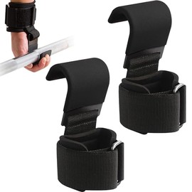 DQST Gancho con Muñequera para GYM, Straps para Gym para Levantamiento de Pesas, Straps de Gancho con Muñequera para hombres mujeres, Adecuada para Le