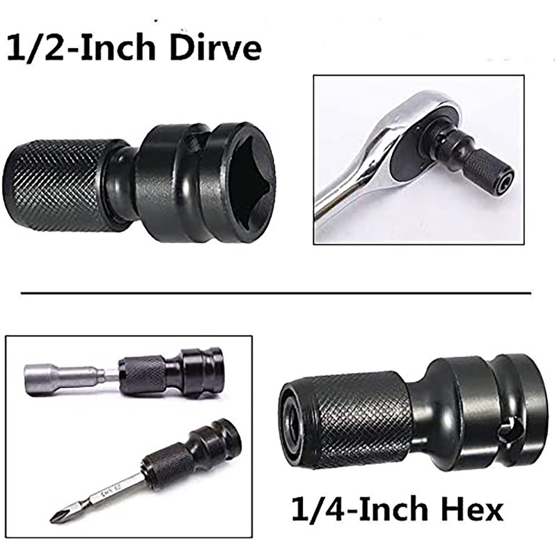 TA-VIGOR 2Pcs Nut Setter Driver Drill Bit Set, 1/4 inch